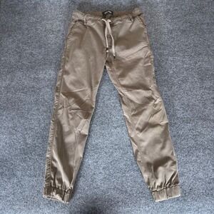 DU/ER Jogger Pants Slim Fit Drawstring Casual Duer Khaki Mens 31x29 (Fits 30x28)